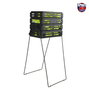 AMB Sports Tennis Ball Picker and Basket with Wheels
