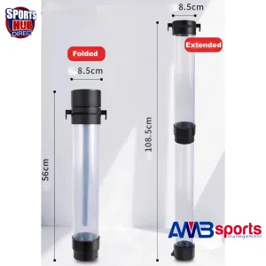 AMB Sports Tennis Foldable Extendable Telescopic Ball Picker Hopper