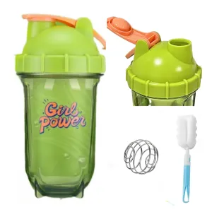 Beastmode Girl Power SOlid Green BPA Free Protein Shaker Mixer Tritan Sports Bottle 500ml Capacity