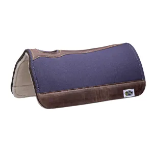 Cactus Saddlery 31"X31" Fleece Bottom Canvas Work Saddle Pad- Blue