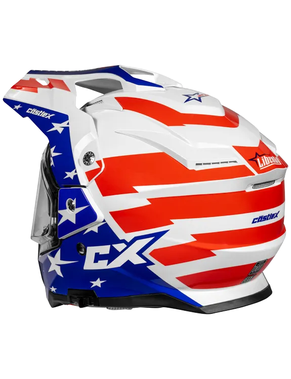 Castle X CX200 Liberty Heated Electric Shield Snowmobile Helmet
