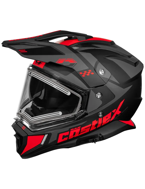 Castle X CX200 Wrath Heated Electric Shield Snowmobile Helmet