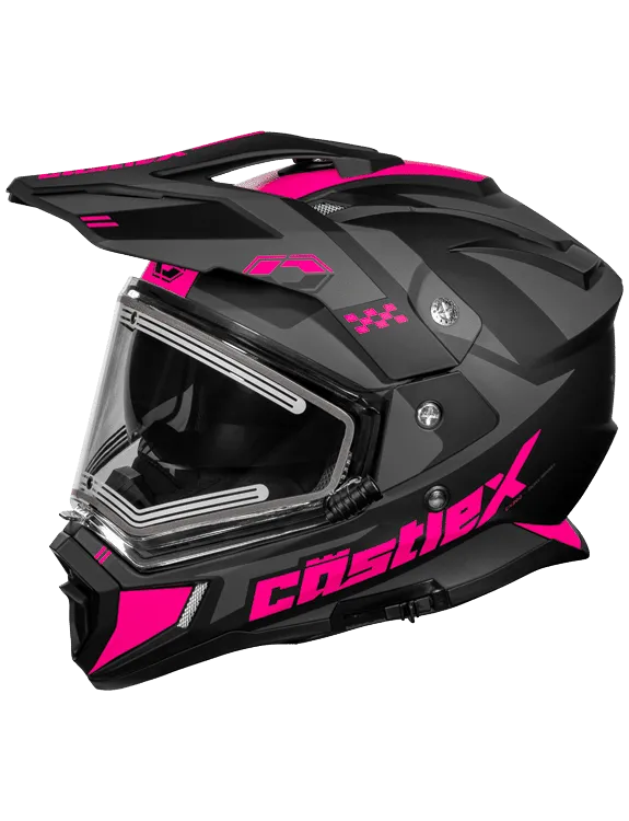 Castle X CX200 Wrath Heated Electric Shield Snowmobile Helmet