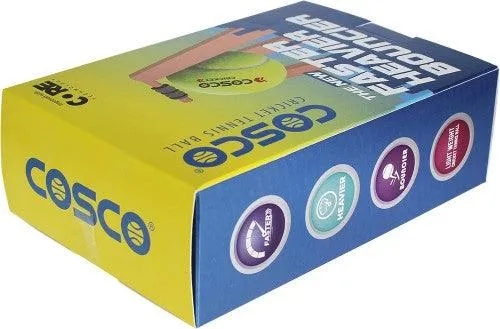 Cosco Light Cricket Tennis Ball (Pack of 6) | KIBI Sports