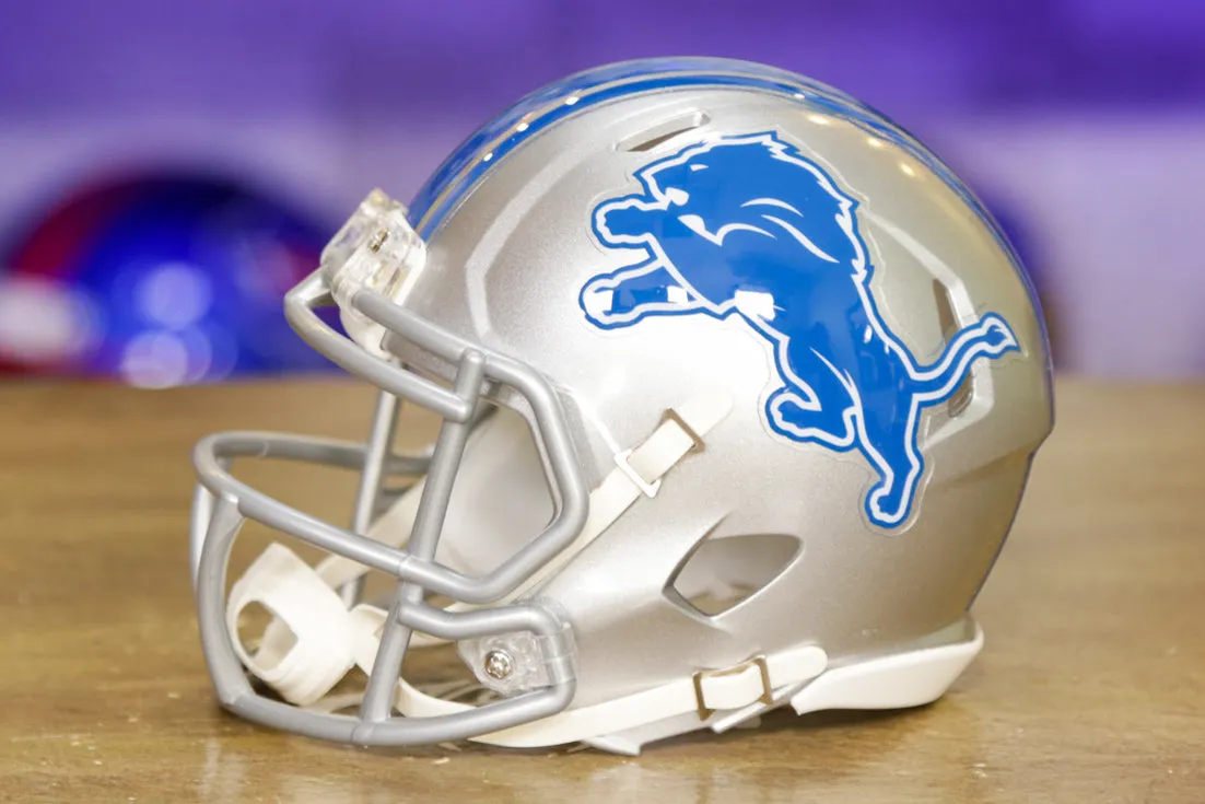 Detroit Lions Riddell Speed Mini Helmet - 2017-2023 Throwback