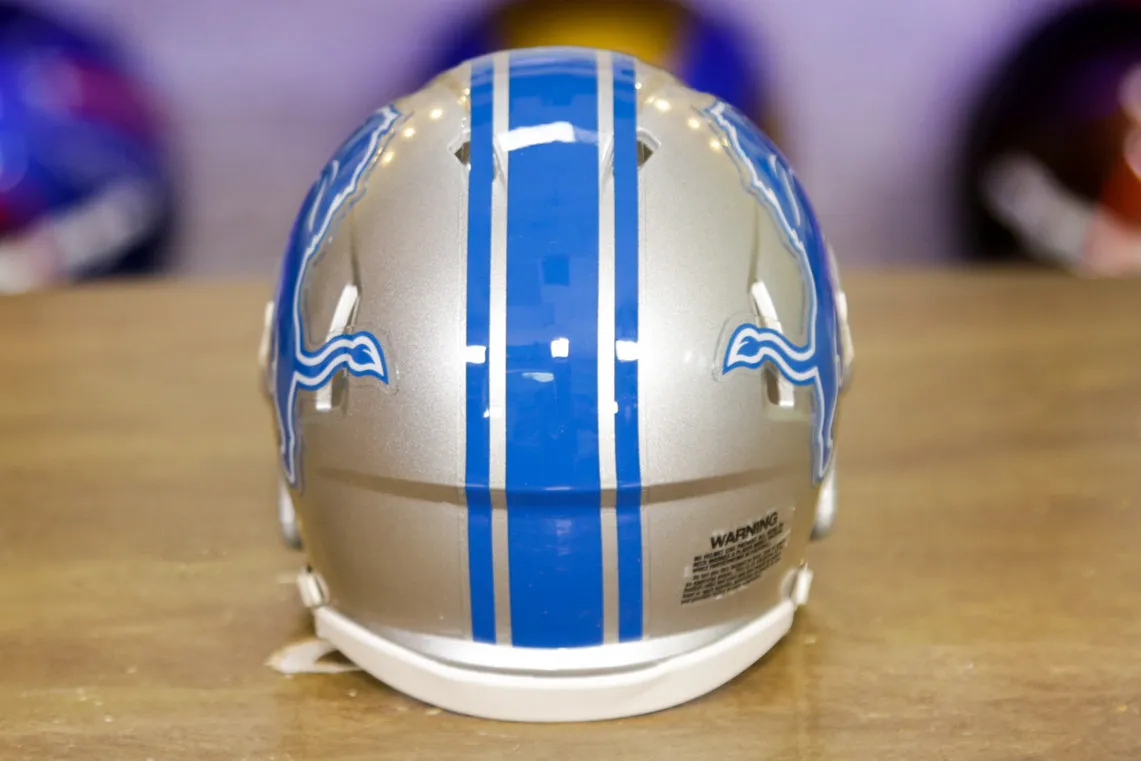 Detroit Lions Riddell Speed Mini Helmet - 2017-2023 Throwback