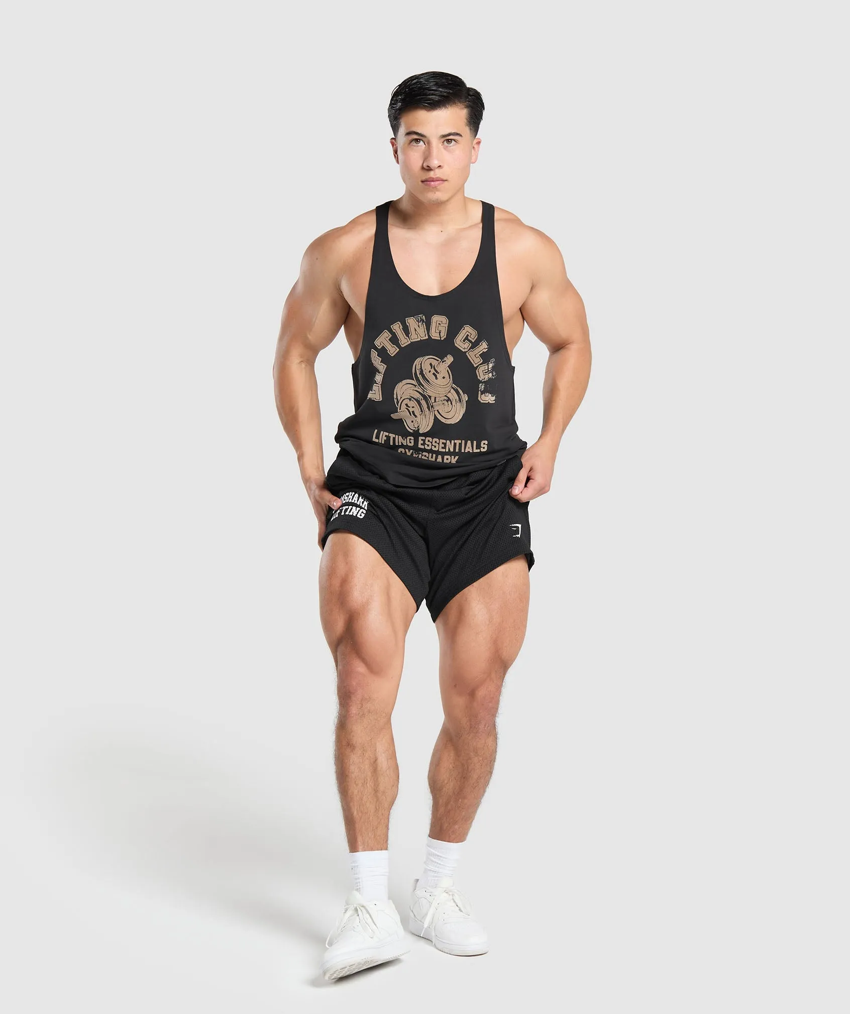 Gymshark Dumbbells Stringer - Black