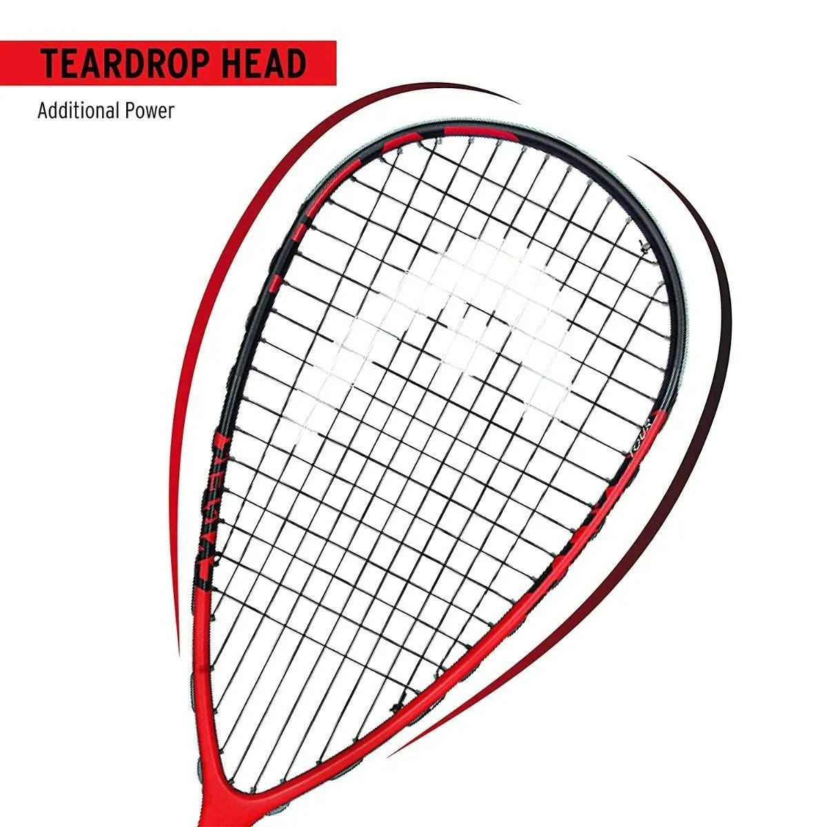 HEAD Cyber Tour Squash Racquet - Navy/Red