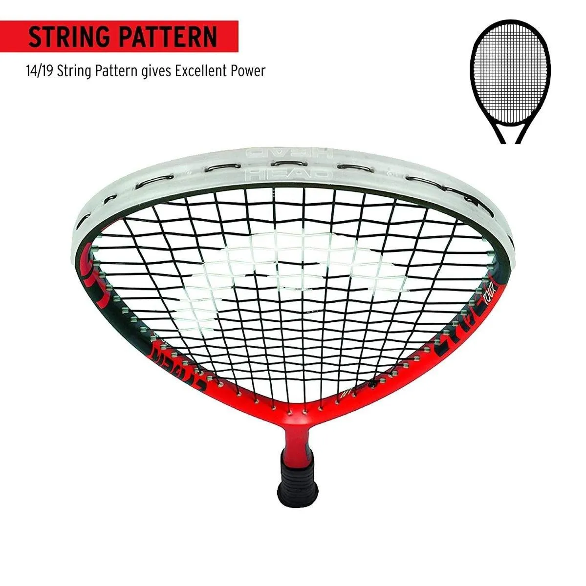 HEAD Cyber Tour Squash Racquet - Navy/Red