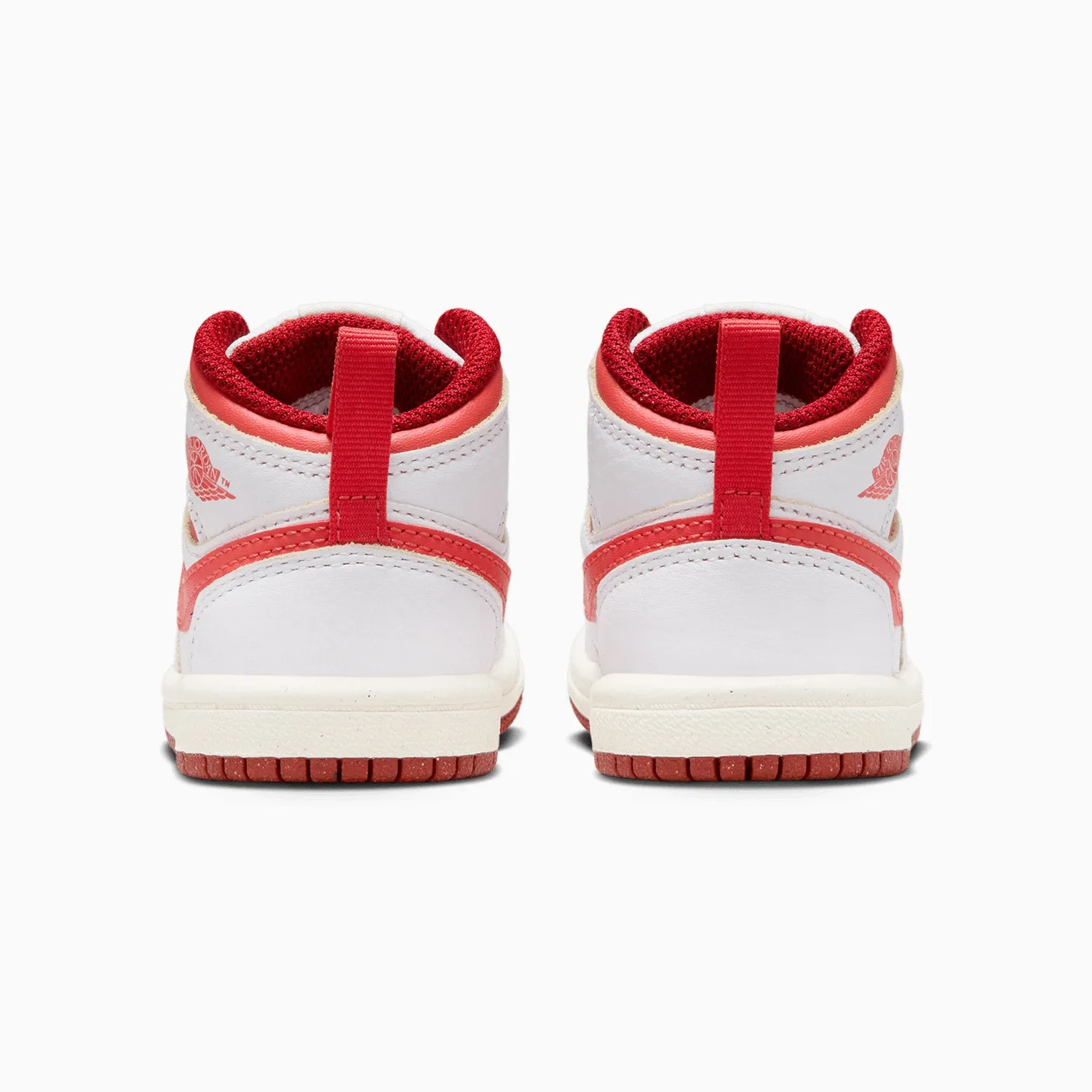 Kid's Air Jordan 1 Mid SE "White Dune Red" Toddlers