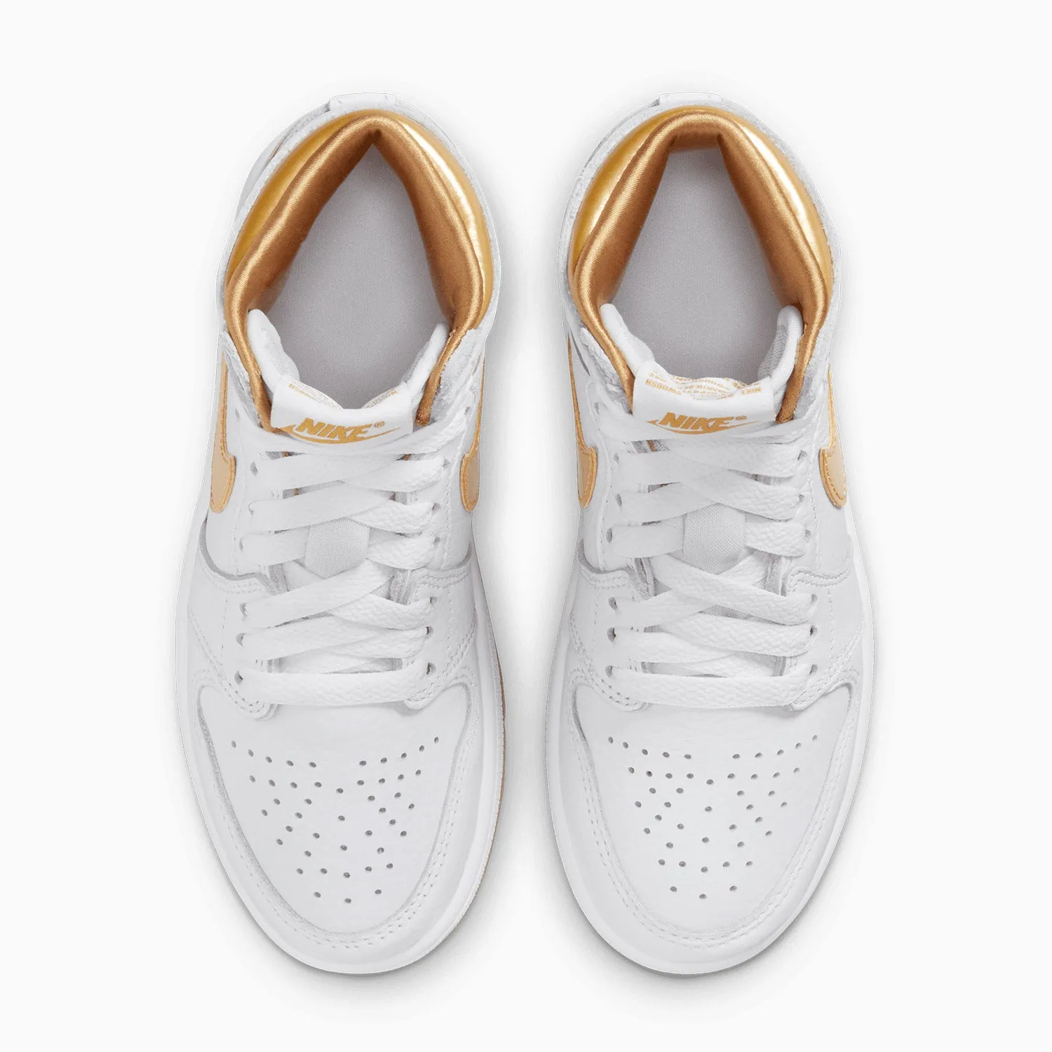 Kid's Air Jordan 1 Retro High OG "Metallic Gold" Pre School