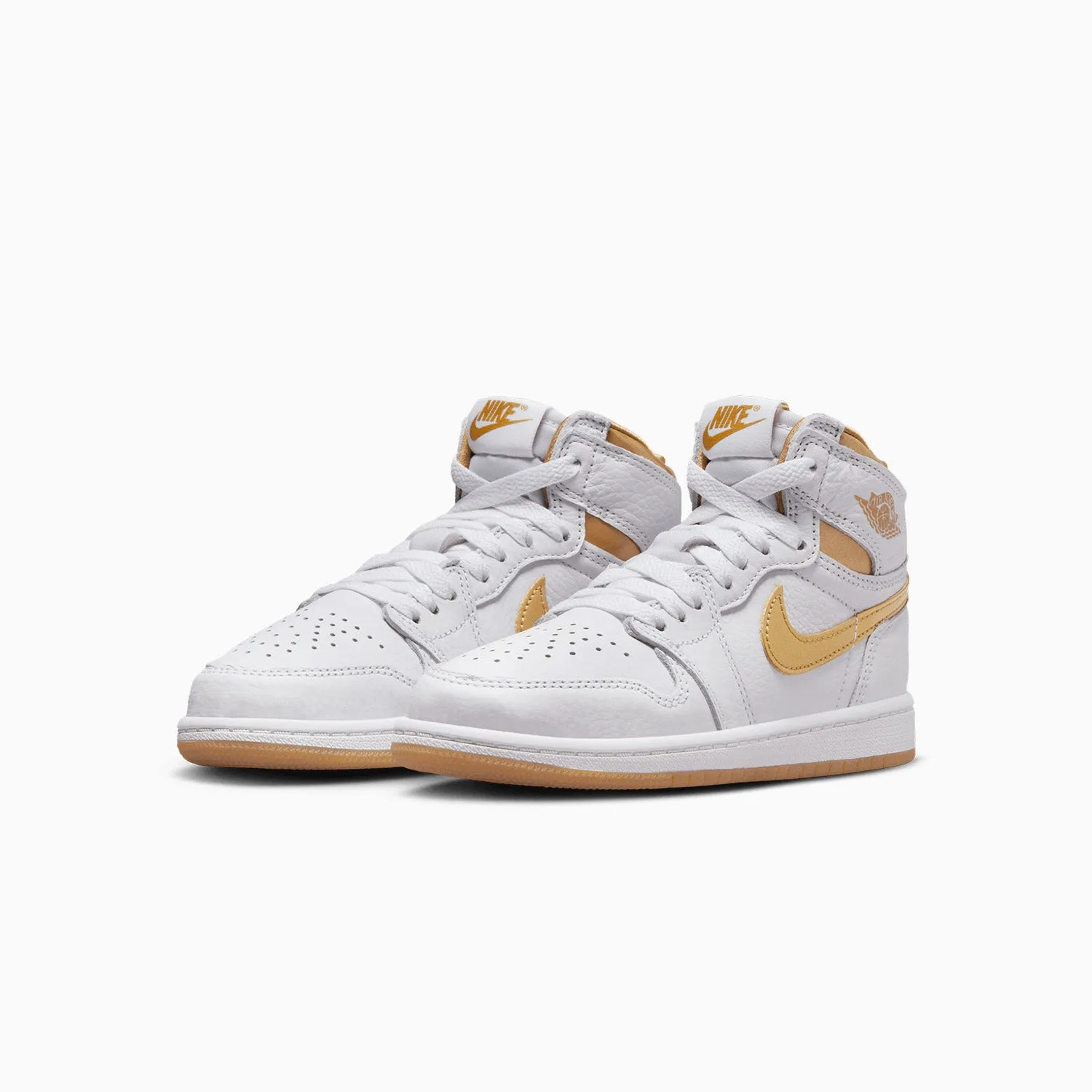 Kid's Air Jordan 1 Retro High OG "Metallic Gold" Pre School
