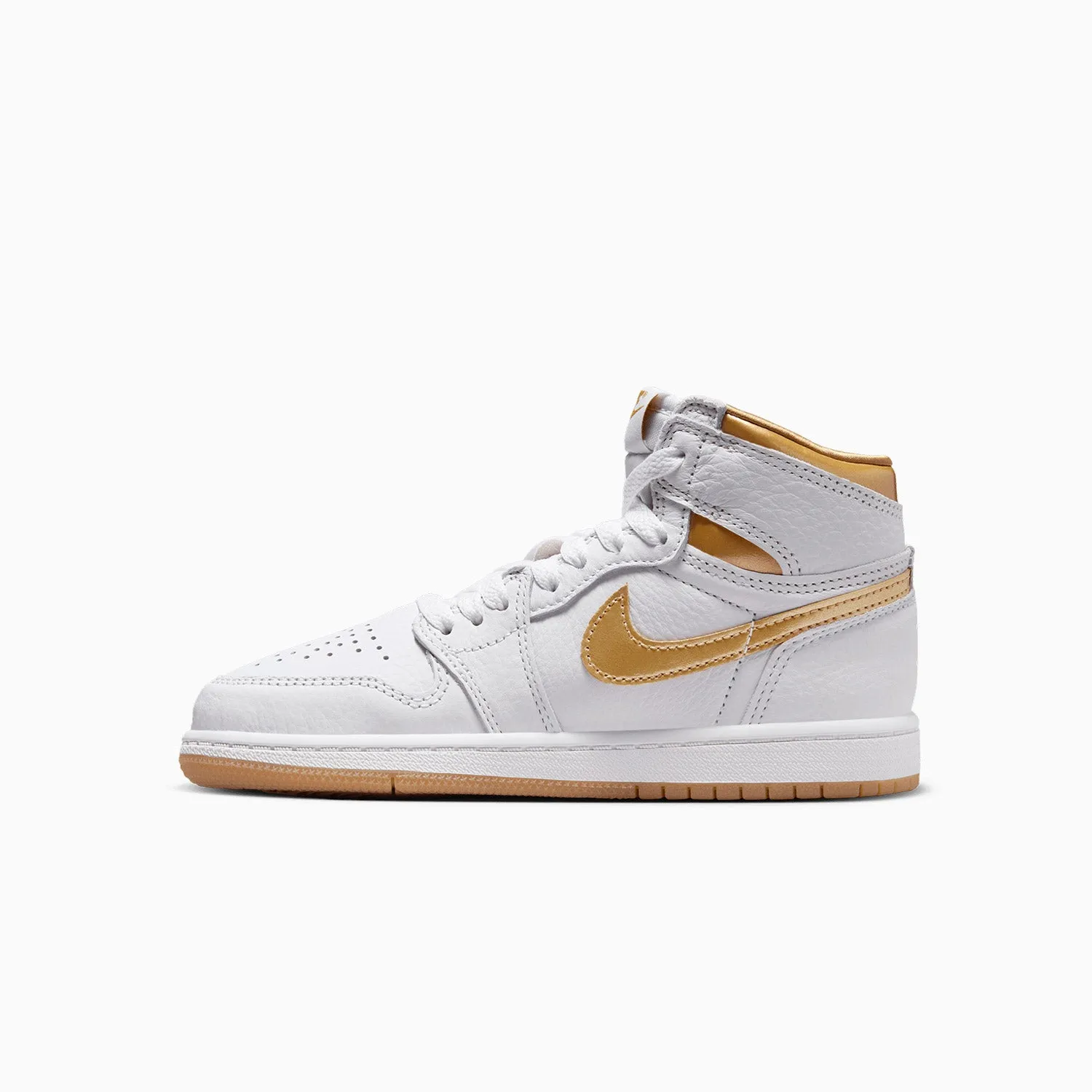 Kid's Air Jordan 1 Retro High OG "Metallic Gold" Pre School