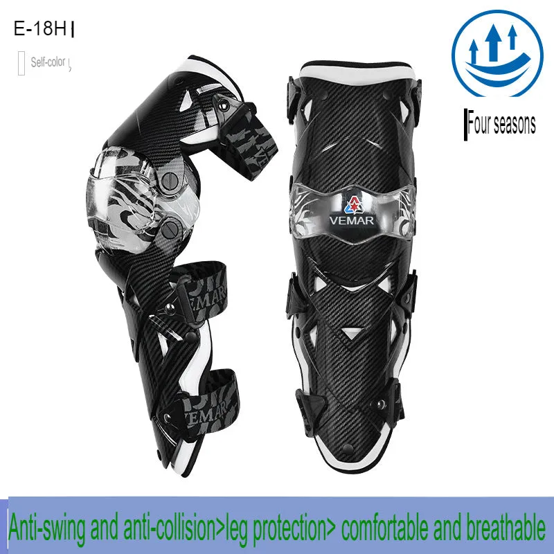 Motorcycle Knee Pads And Elbow Pads, Four-Season Anti-Fall And Wind Protection For Men And Women