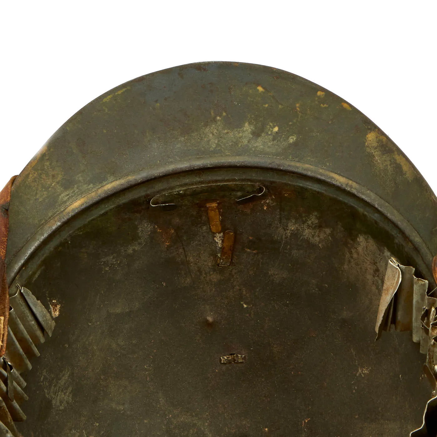 Original Rare Russian WWI 1st Issue M-1915 French Adrian Helmet with Russian Plate