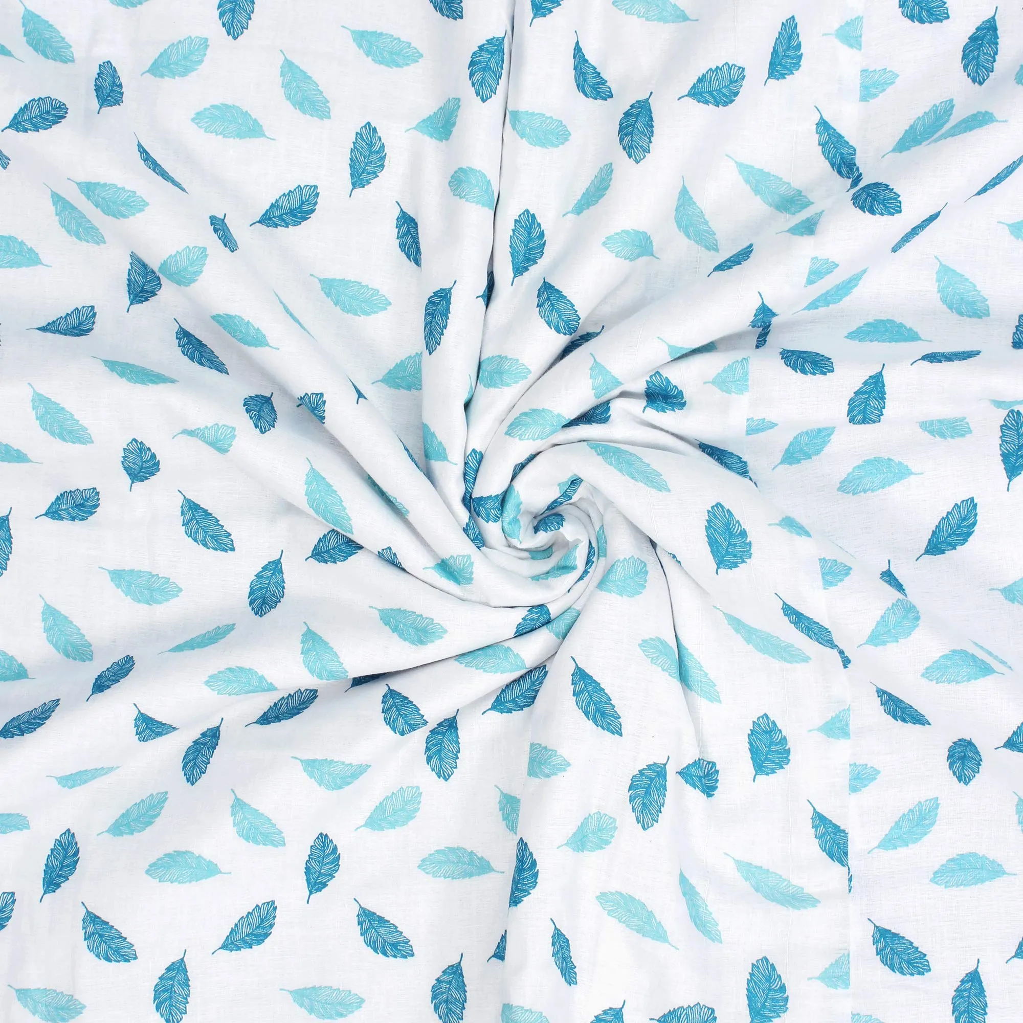 Story@Home AC Blanket for Double beds, 100% Cotton, Reversible, and Lightweight (150 GSM). Measures 225x240 cm in Blue and White. Ideal for All Seasons and Perfect for Winter.
