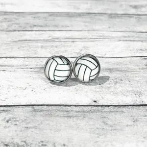 Volleyball Stud Earrings