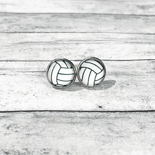 Volleyball Stud Earrings
